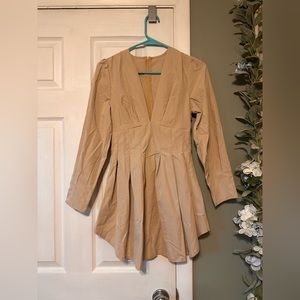 Tan mini dress